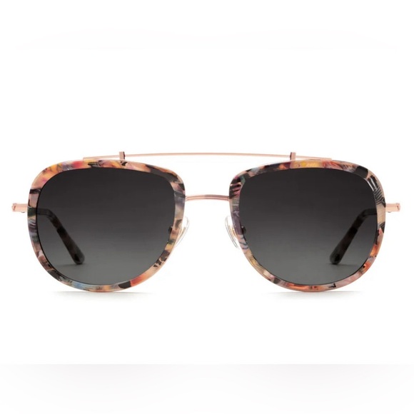 KREWE Accessories - Brand New KREWE Breton Aviator Sunglasses Capri Rose Gold